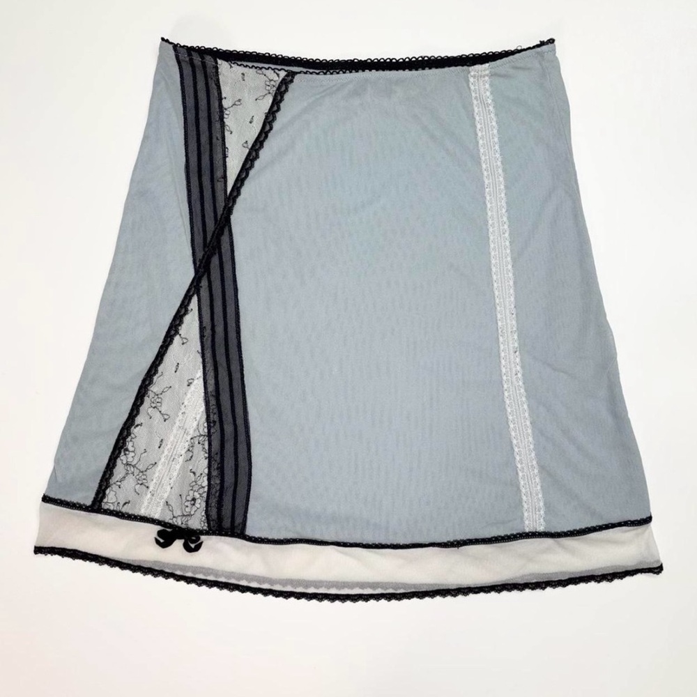 Coquette sheer mesh and lace skirt